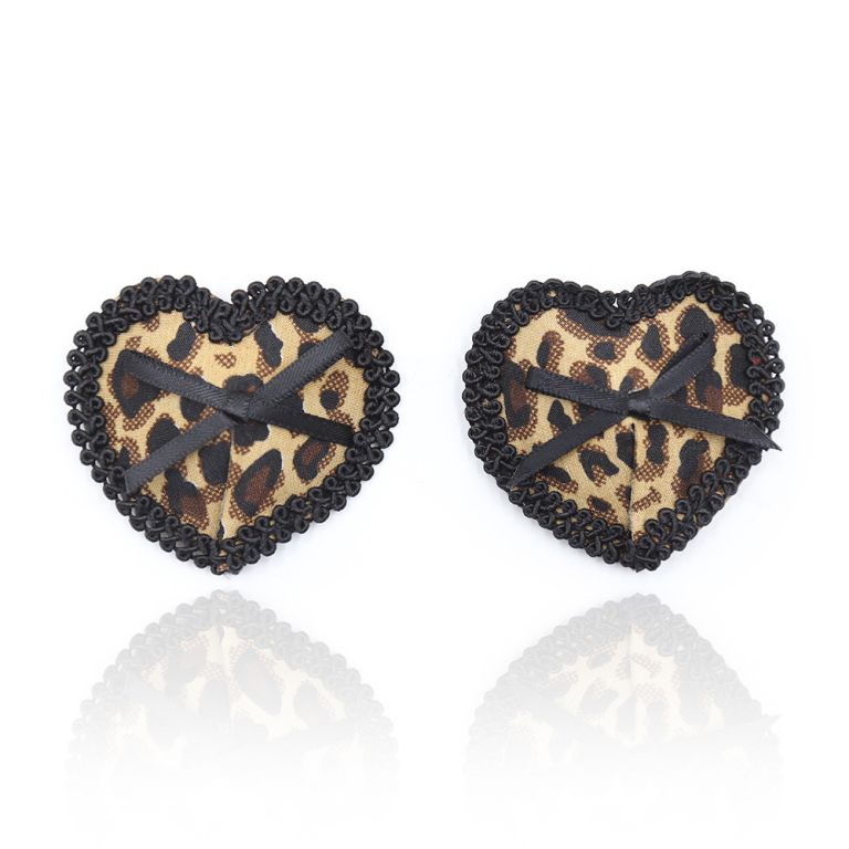 Black tassel leopard print breast stickers adult product silicone love nipple stickers lace sex female tools couples - Image 5