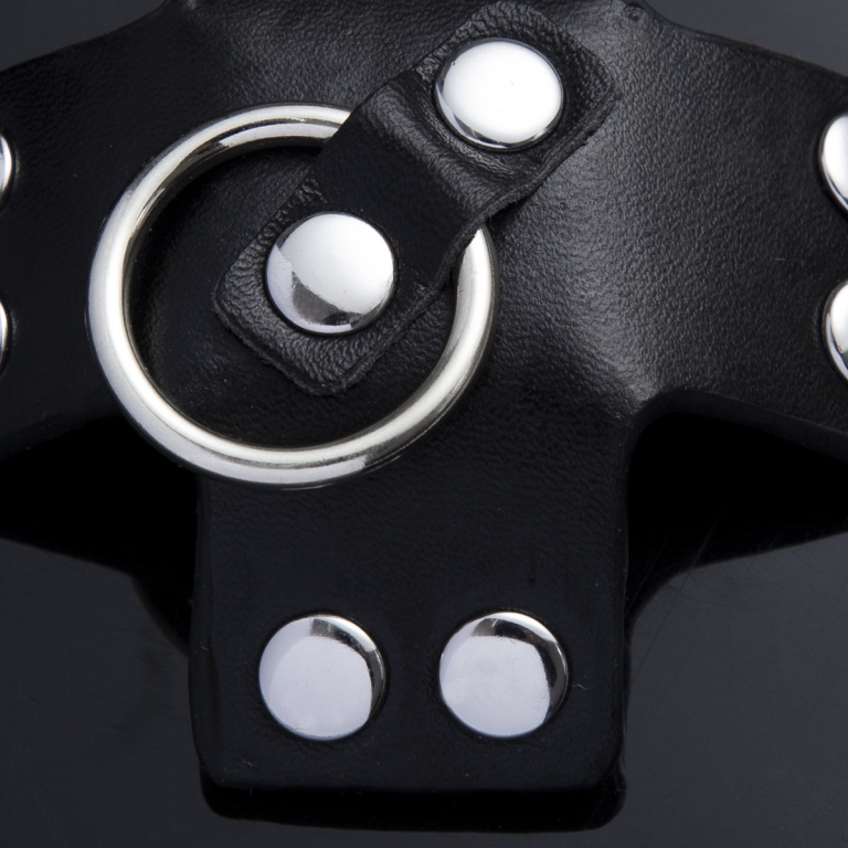 Gender products leather black nipple stickers iron rings silicone sticky adult chest PU tough gay leather traction stickers - Image 10