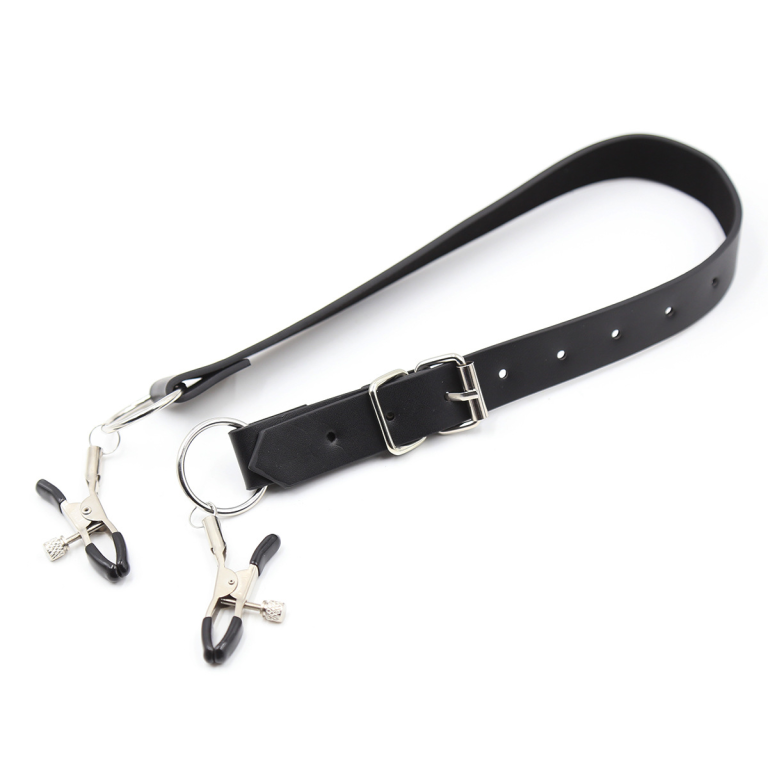 Sexy leather sex metal adjustment clips flirting sm toys leggings belts for adults - Image 7