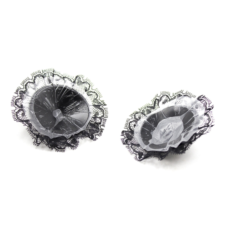 Lace sex nipple stickers black breast suction breast stickers accessories sexy nipples and breast stickers sex health bow transvestite - Image 6
