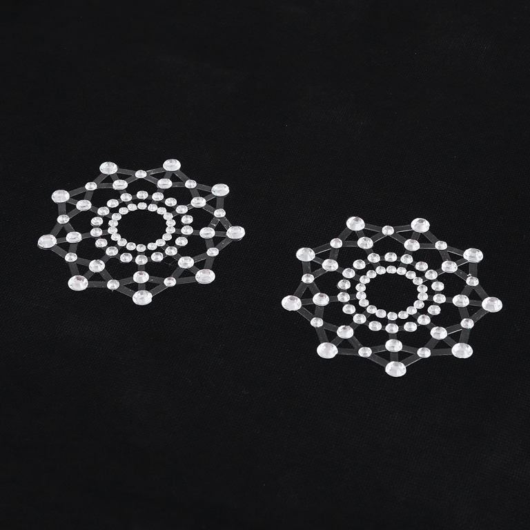 Transparent sexy nipple stickers plastic round adult SM dog slave products breast stickers couple toys rhinestones