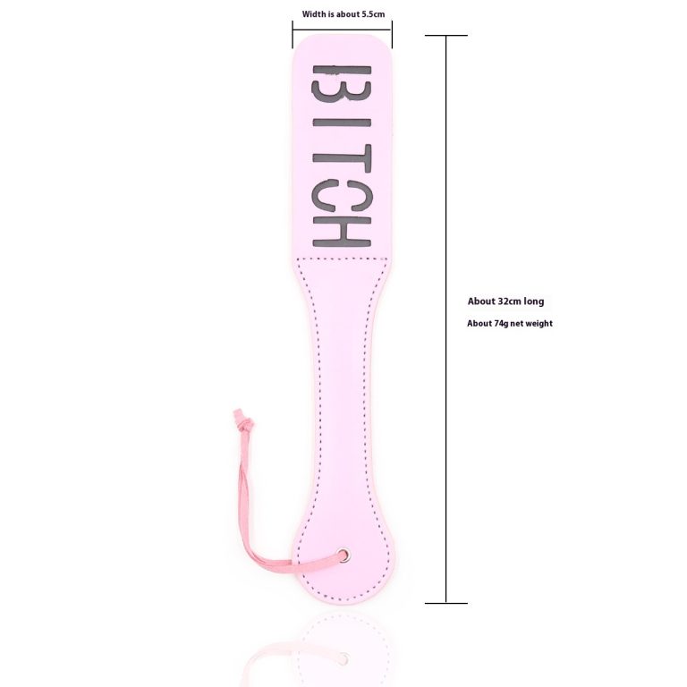 Sex toys black two-layer Pat pink leather adult five-pointed star hand pat red PU leather pat women's utensils - Image 5