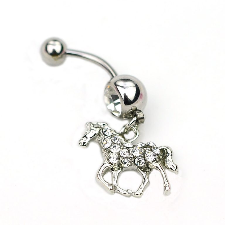 puncture jewelry European and American Diamond Horse belly button ring navel nail origin supply belly dance jewelry  batch - Image 3