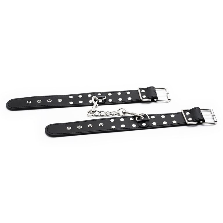 Sexy bondage iron chain bondage leather toys tied hand flirting adult products red neck cuffs men's equipment - Image 4