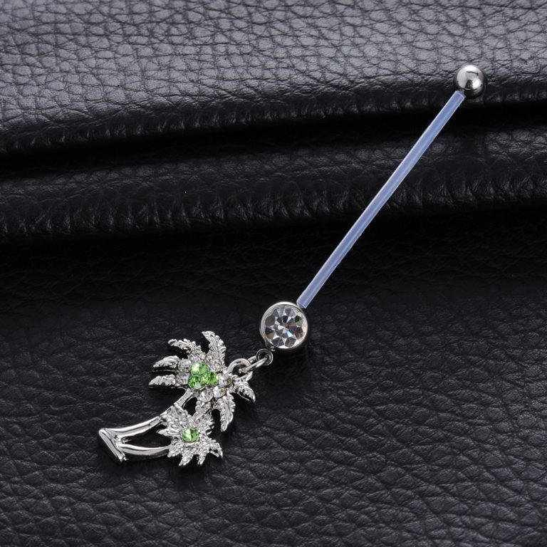 pregnant women puncture jewelry soft Rod flexible puncture jewelry fashion navel ring navel buckle - Image 3