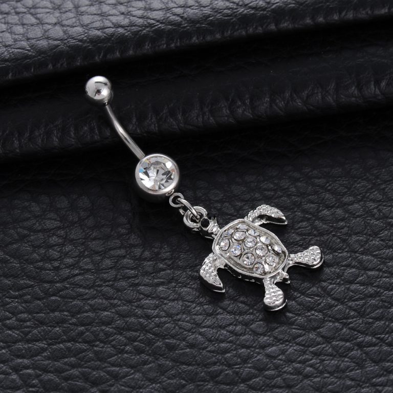 turtle animal belly button ring letter belly button, digital belly button ring ear studs body piercing ornament