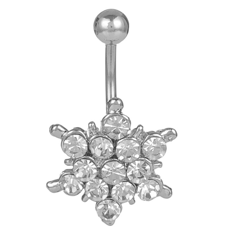 supply hot sale popular Diamond-embedded colorful flower navel ring navel buckle  AliExpress hot sale - Image 4