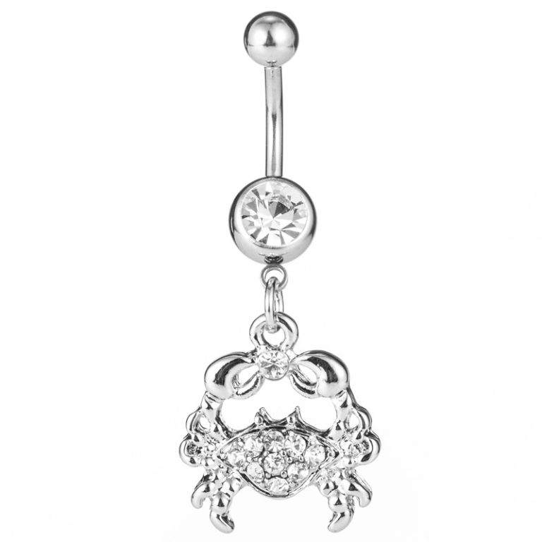 belly dance jewelry diamond crab navel ring navel nail
