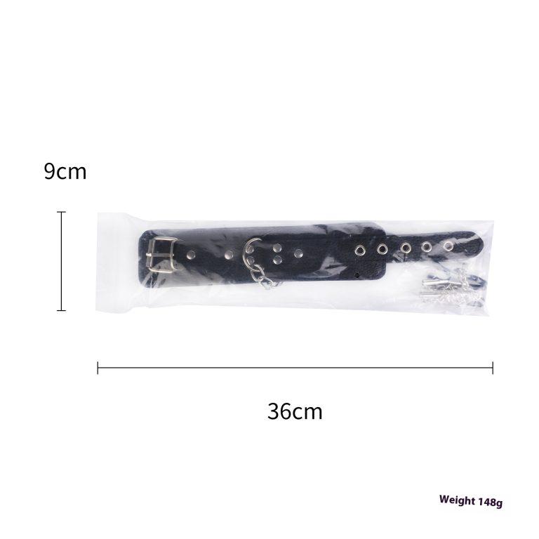Cross-border new sm props fun milk clip handcuffs connected pu leather handcuffs sm milk clip alternative adult supplies - Image 5
