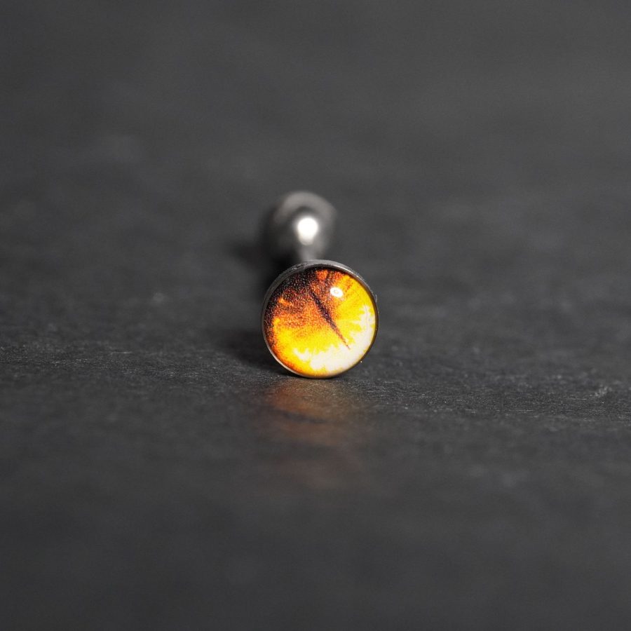 Ink painting blooming drop oil tongue nail stainless steel tongue ring tongue decoration body piercing jewelry - Image 9