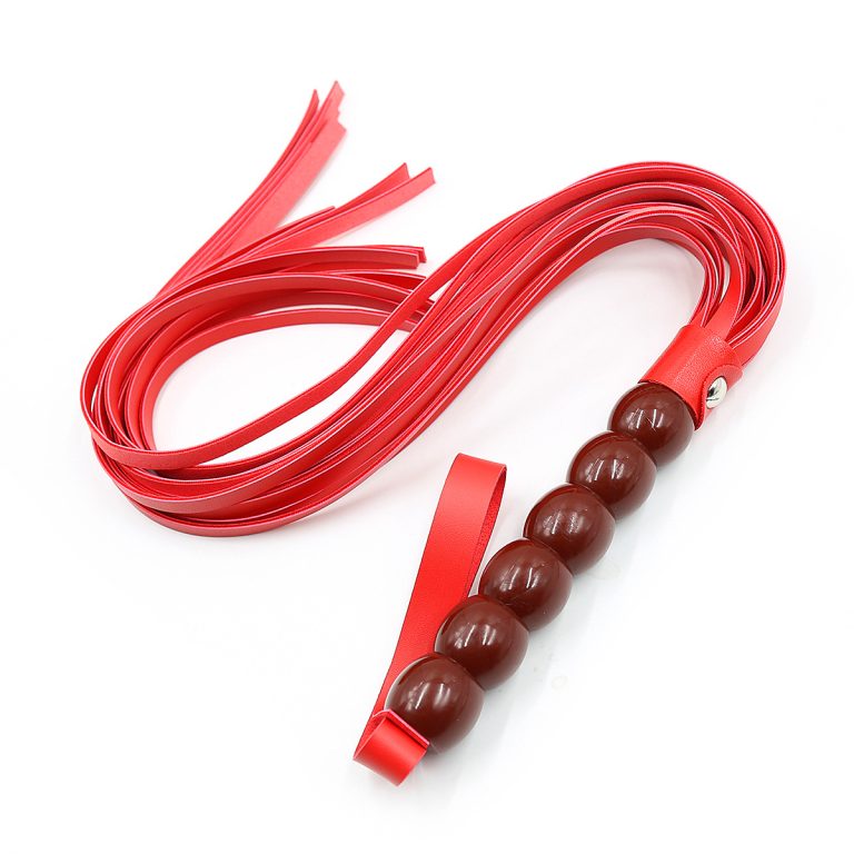 sexy leather red whip loose beat bound gourd handle leather whip adult sex philatelic flirting - Image 2