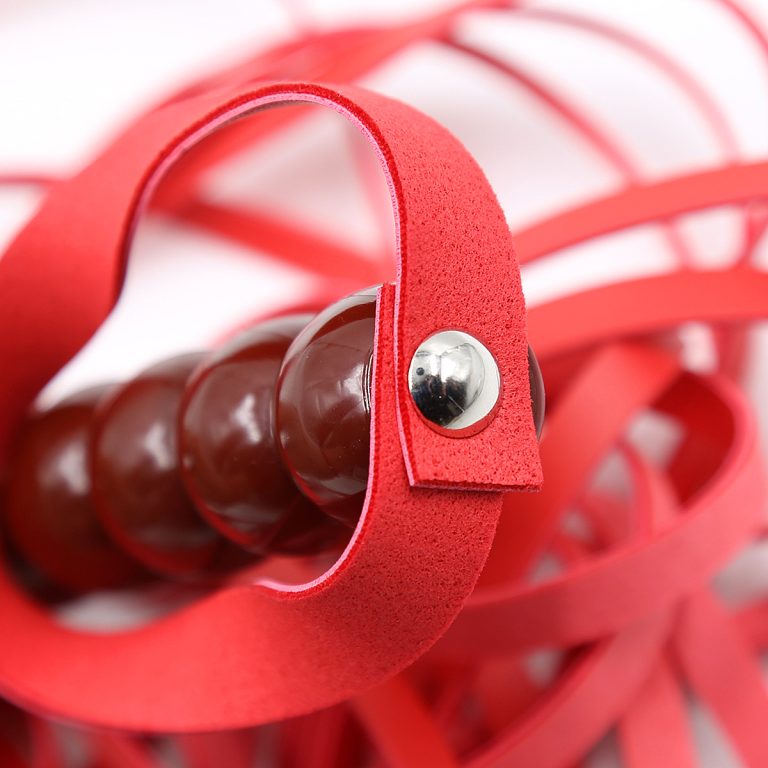 sexy leather red whip loose beat bound gourd handle leather whip adult sex philatelic flirting - Image 5