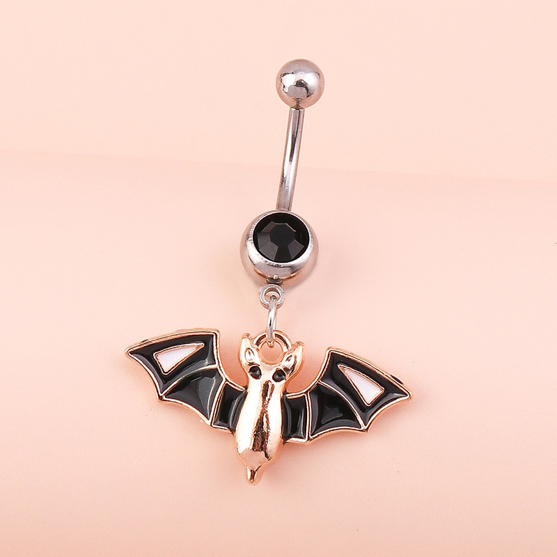 Europe and the United States cross-border jewelry personalized Halloween jewelry new bat belly button ring navel nail navel ornaments - Image 5