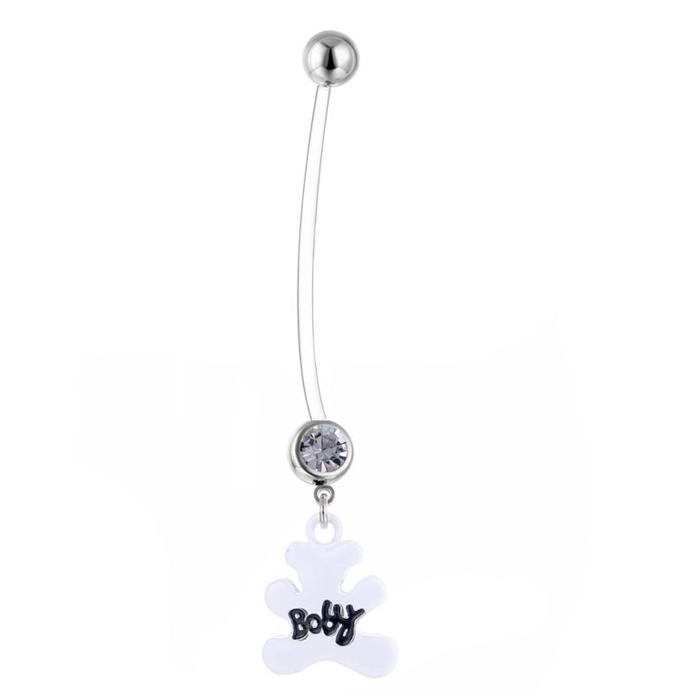 pregnant women puncture jewelry soft Rod flexible puncture jewelry fashion navel ring navel buckle - Image 4