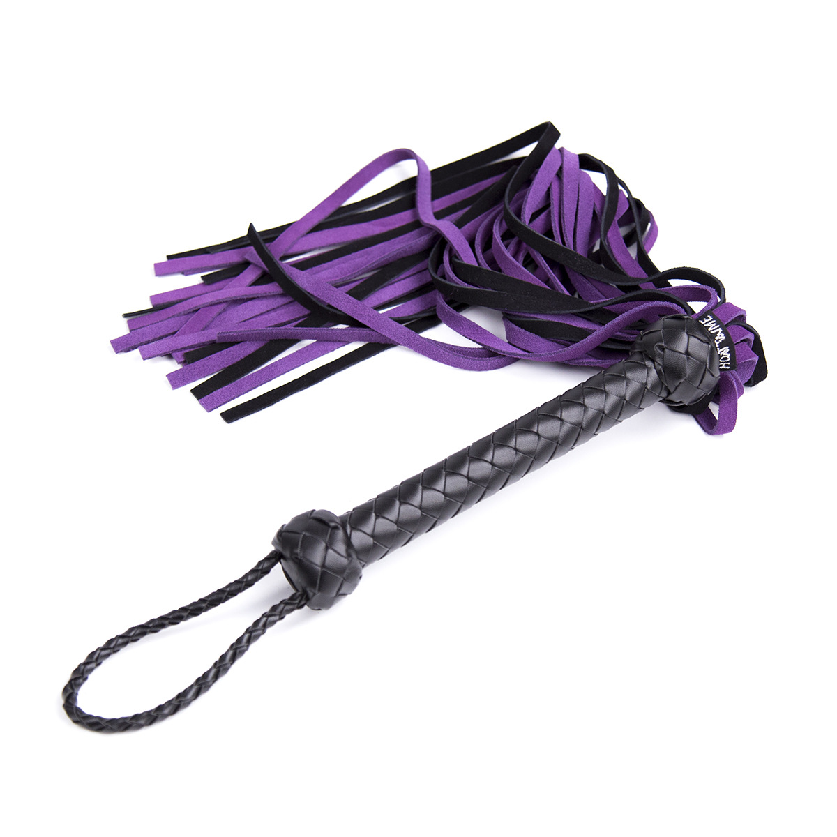 Purple Leather Flirting Whip for Couples - Fun & Playful Adult Toy - Image 6