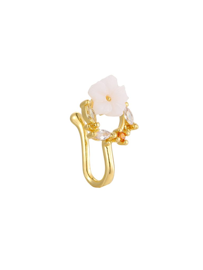 New style copper white stone inlaid sexy nose accessories nose nail light luxury fashion personality niche high-grade temperament nose nail wholesale - Image 9