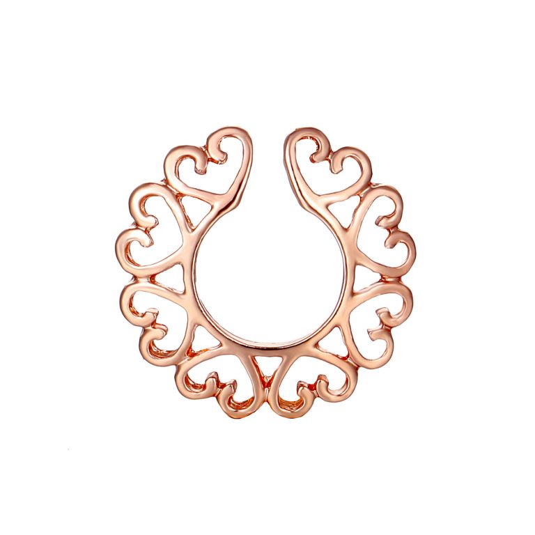 Electroplating Multiple Heart Combination Rod-Less Rod-Less False Breast Ring Milk Clip Spot Wholesale - Image 5