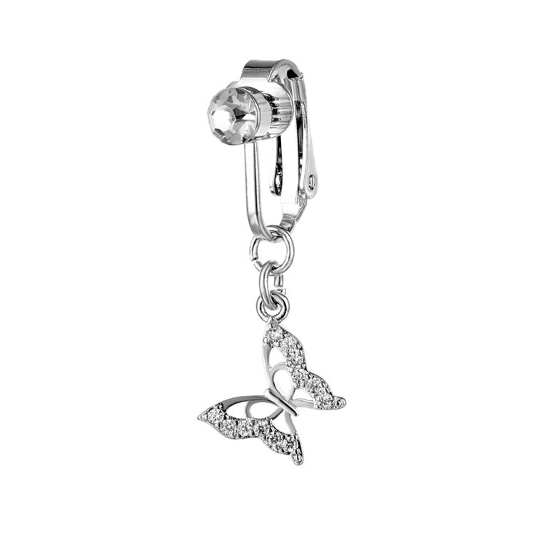 navel clip copper inlaid zirconium heart-shaped pendant navel nail sexy navel ring fashion navel body piercing jewelry - Image 13