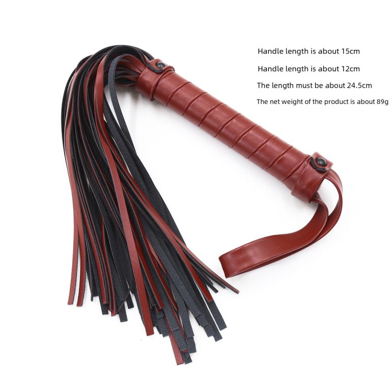 adult supplies scattered whip flirting new European and American export scattered whip red flirting whip for women and men - Image 6