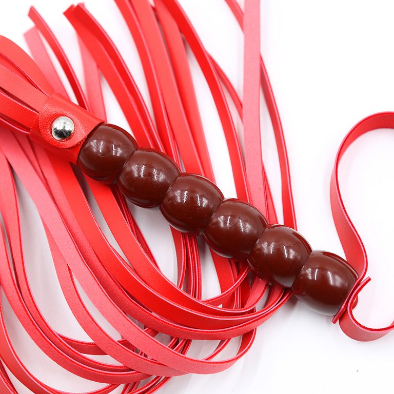 sexy leather red whip loose beat bound gourd handle leather whip adult sex philatelic flirting - Image 3