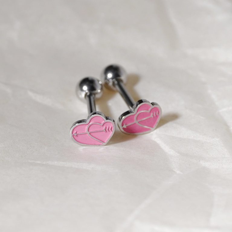 Double love tongue nail oil stainless steel titanium steel niche tongue jewelry - Image 4