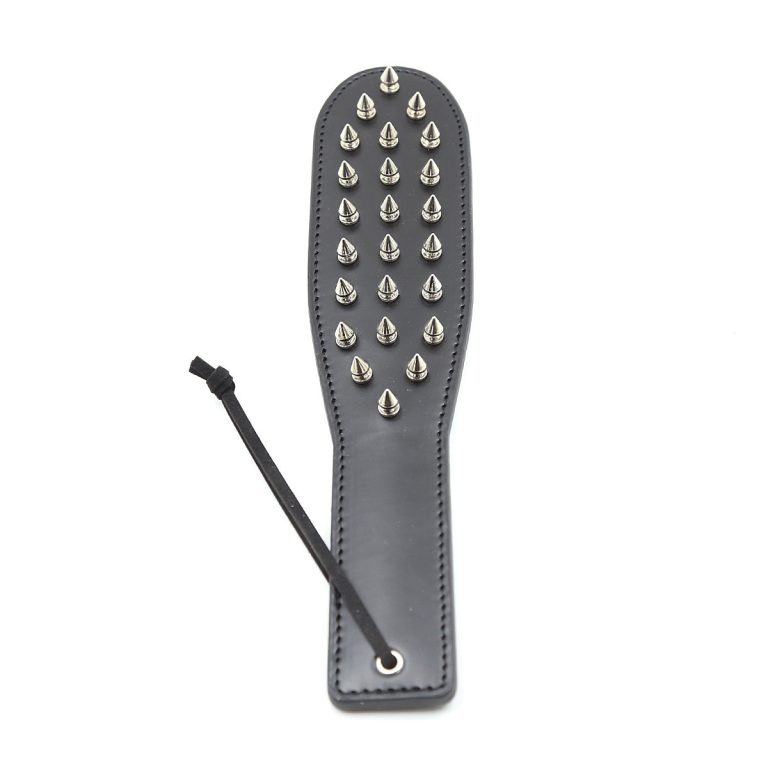 Fun leather racket spike long handle PU adult supplies husband and wife props racket to figure sample spot women's use - Image 3