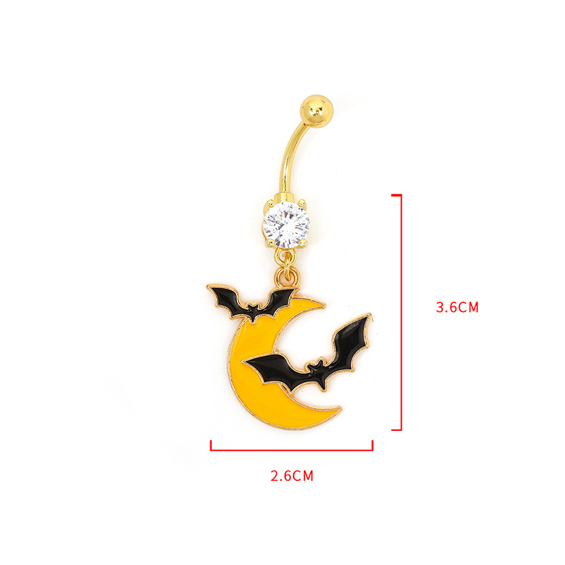 Halloween little devil funny navel decoration trendy creative fashion navel buckle niche design fun cute navel nail female - Image 6