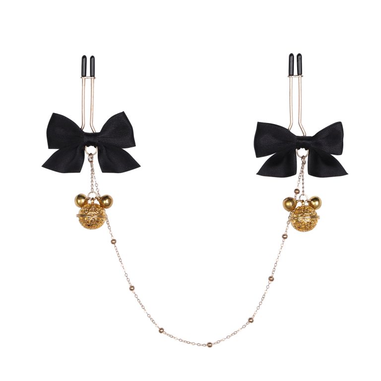 Adjustment sm Props Bell Fun Nipple Clip Bow Fun Nipple Clip SM Nipple Clip Alternative Adult Supplies - Image 6