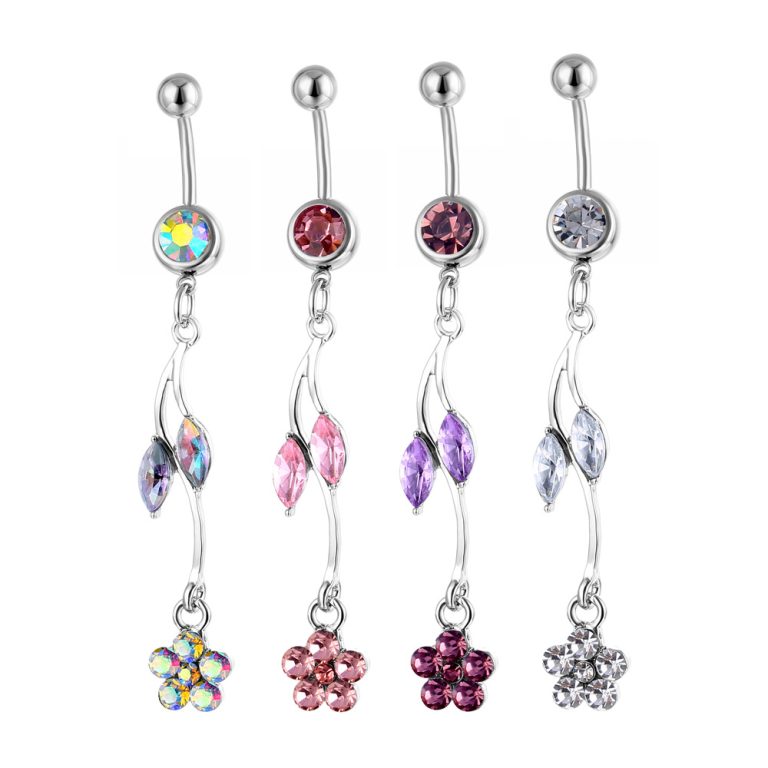 Fashion puncture jewelry 316 medical steel belly dance navel jewelry navel ring navel nail