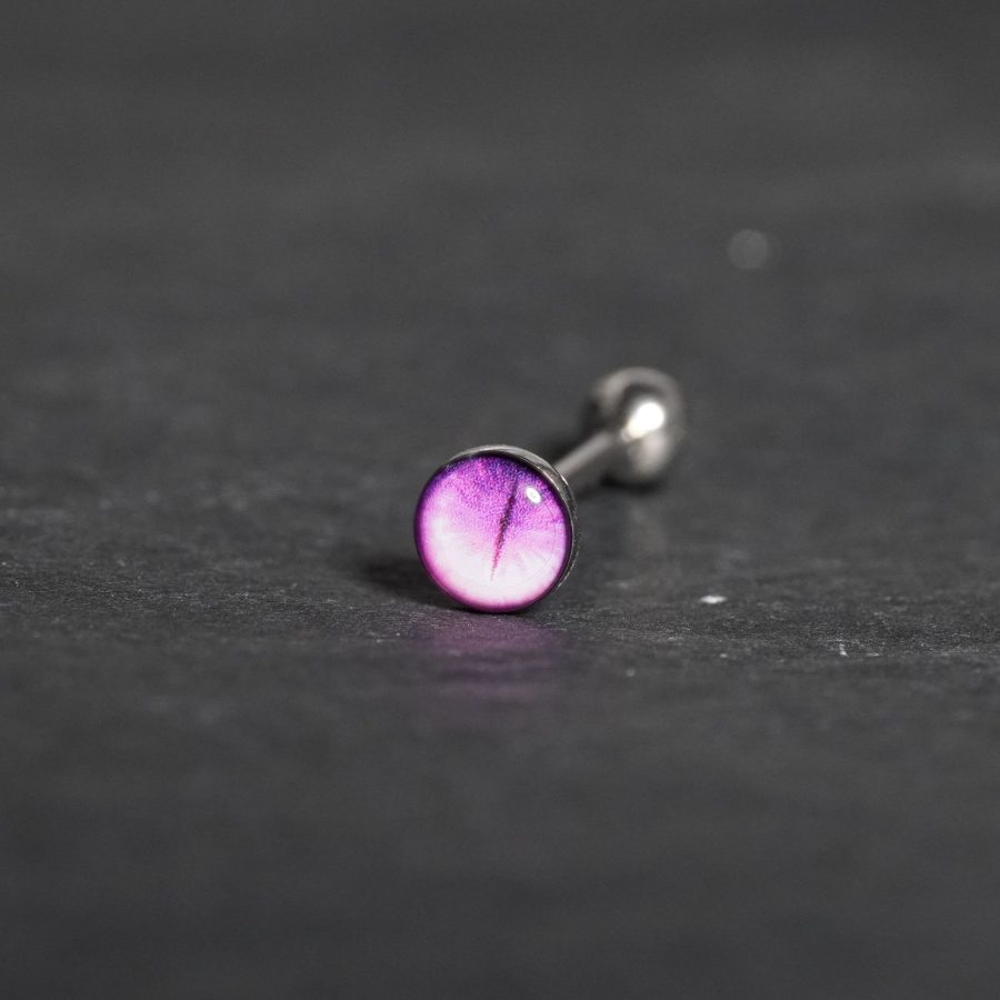 Ink painting blooming drop oil tongue nail stainless steel tongue ring tongue decoration body piercing jewelry - Image 6