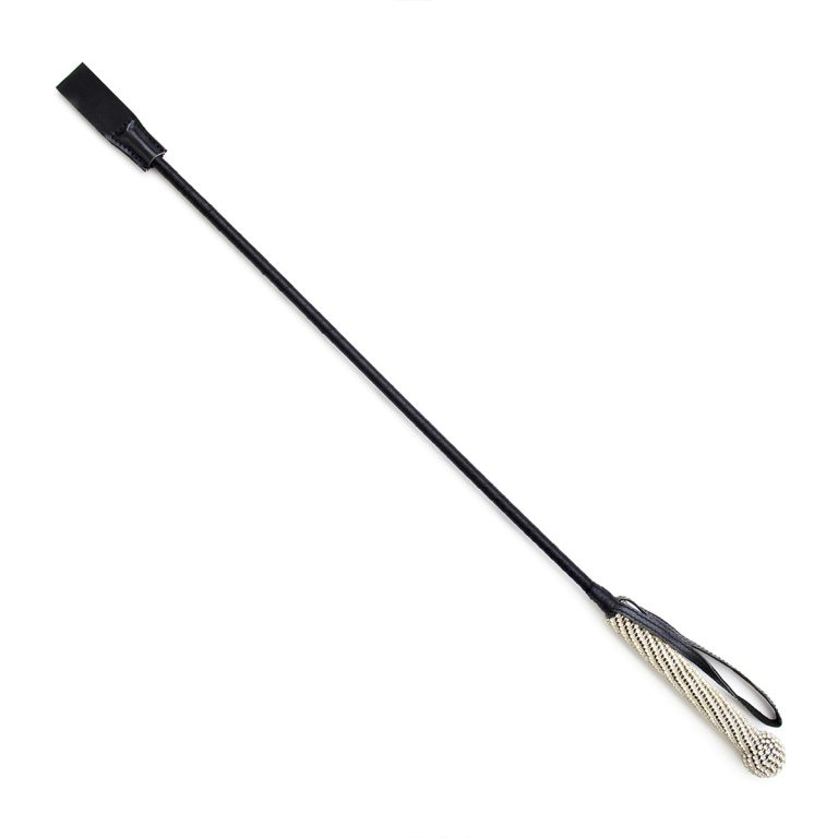 Adult Sex Products Brilliant Diamond Gem Handle Whip Women's SM Flirting Alternative Fun Leather Whip - Image 4