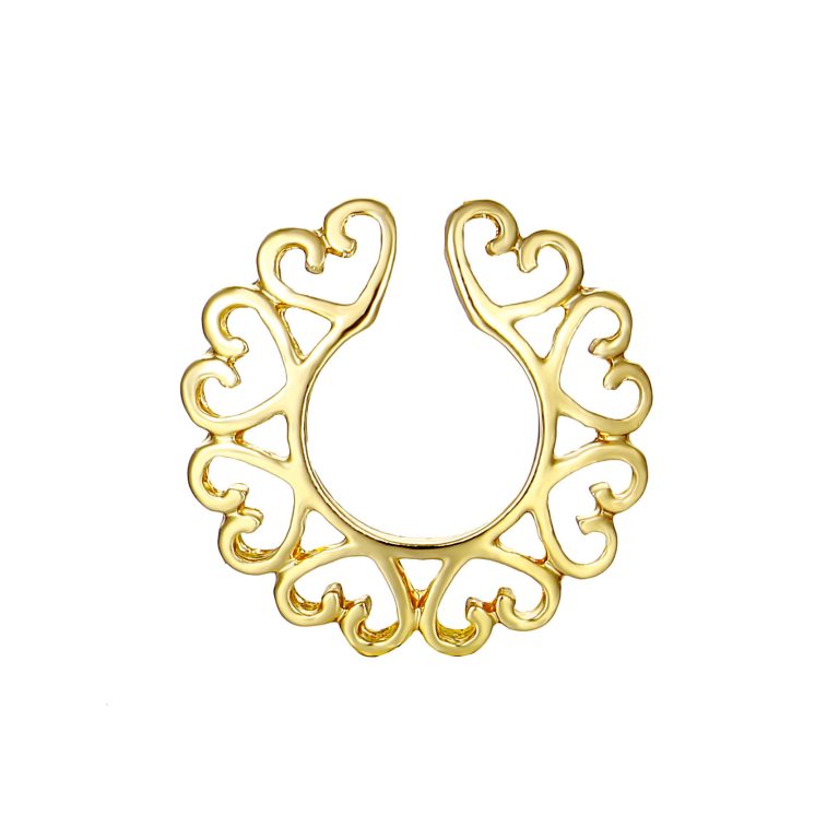 Electroplating Multiple Heart Combination Rod-Less Rod-Less False Breast Ring Milk Clip Spot Wholesale - Image 8