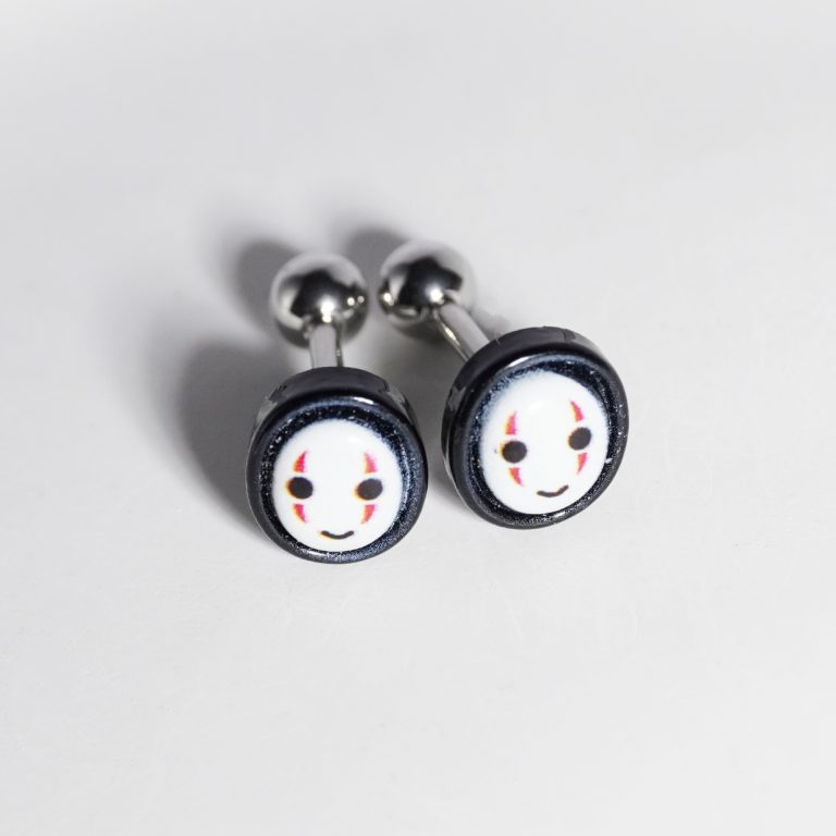 Faceless Men's Tongue Nail New Resin Tongue Ornament Mask Men's Tongue Ornament Tongue Ring New Human Body Piercing Jewelry - Image 3