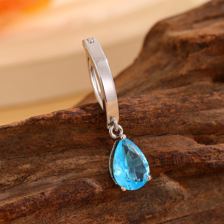 Europe and the United States cross-border new ins style simple feminine texture drop pendant navel ring copper inlaid zircon navel buckle - Image 3