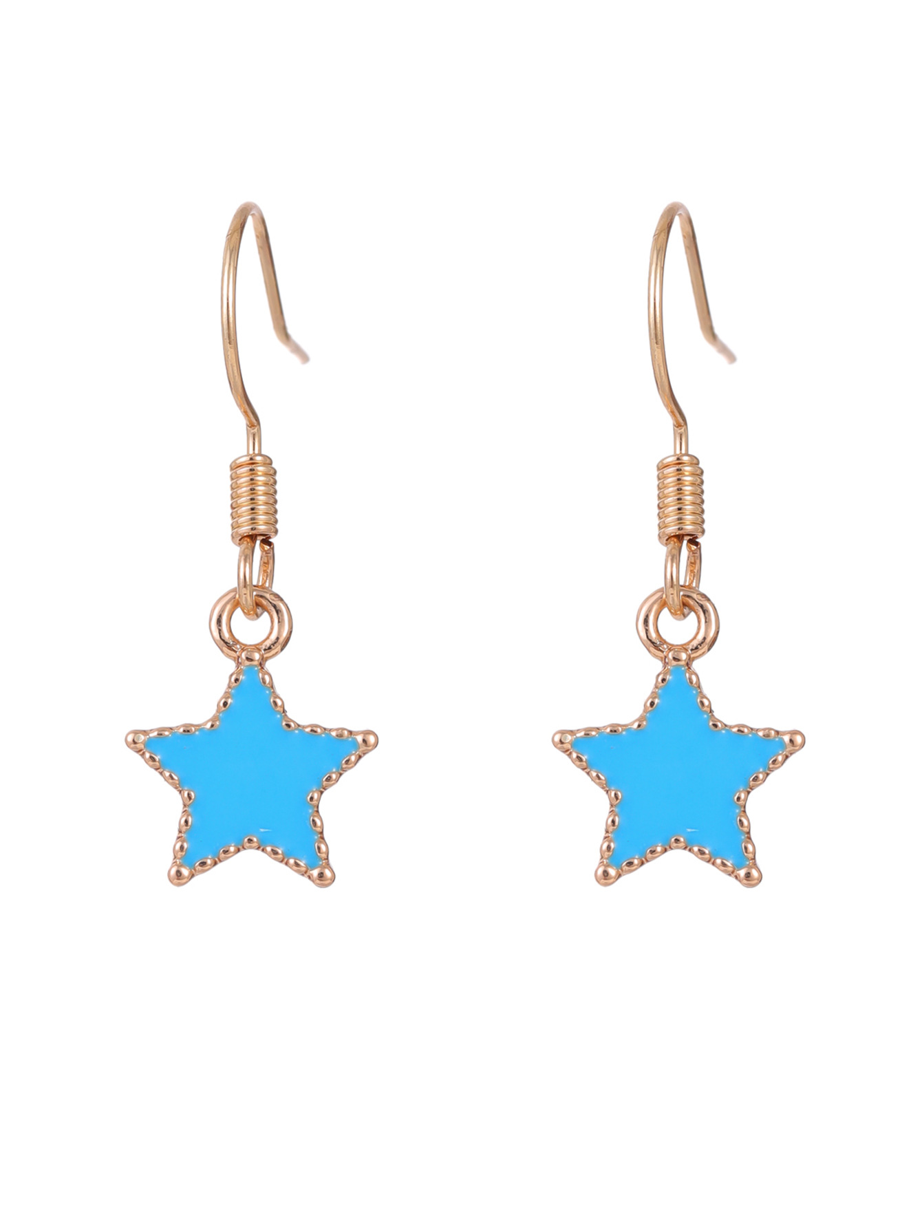 Cartoon cute color alloy oil drop love stars butterfly nose nail manufacturers wholesale - Image 17