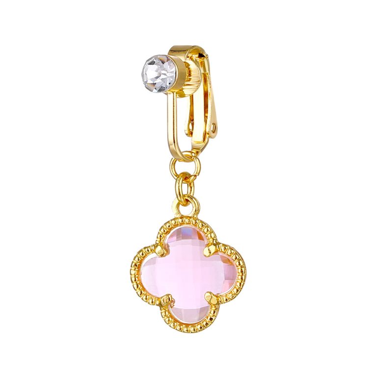 new inlaid crystal diamond butterfly water drop free perforation jewelry navel clip ear clip Amazon in stock - Image 4