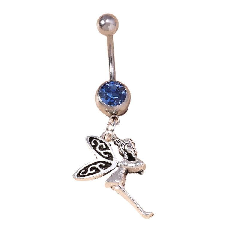 Europe and the United States cross-border new hot fashion trend retro gem angel navel nail personality sexy navel accessories - Image 5
