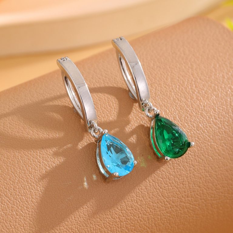 Europe and the United States cross-border new ins style simple feminine texture drop pendant navel ring copper inlaid zircon navel buckle