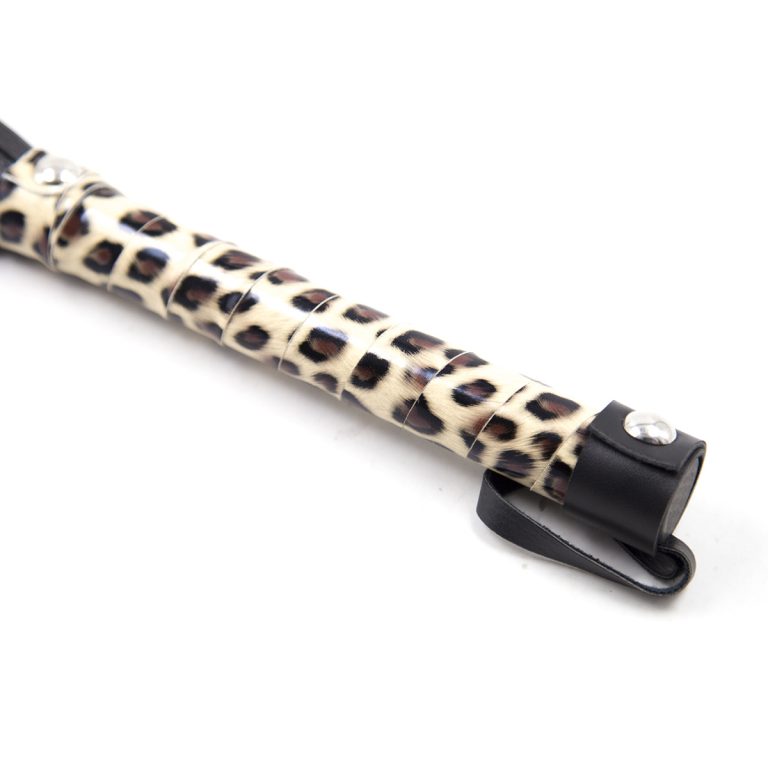 husband and wife flirting leather whip leopard print Dunhuang whisker whip men and women alternative training props - Image 4
