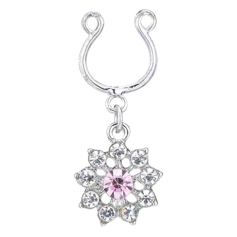 Fake Breast Ring Diamond Breast Ring Human Body Puncture Breast Buckle Belly Nail Adjustable U-Shaped Hanging Factory Outlet