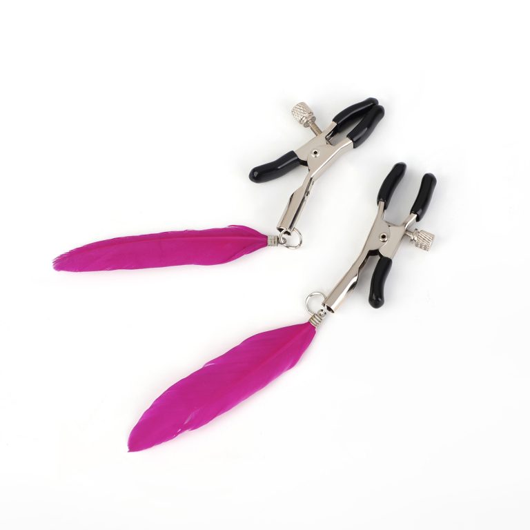 Breast enrichment tease sm props fun milk clip fun bird's feather nipple clip husband and wife supplies alternative adult supplies - Image 3