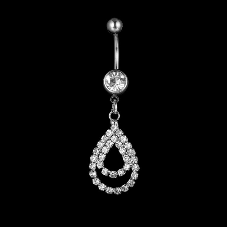 Jewelry Tassel Claw Chain Diamond-Embedded Navel Ring European And American Hot Selling Popular Navel Jewelry - Image 6