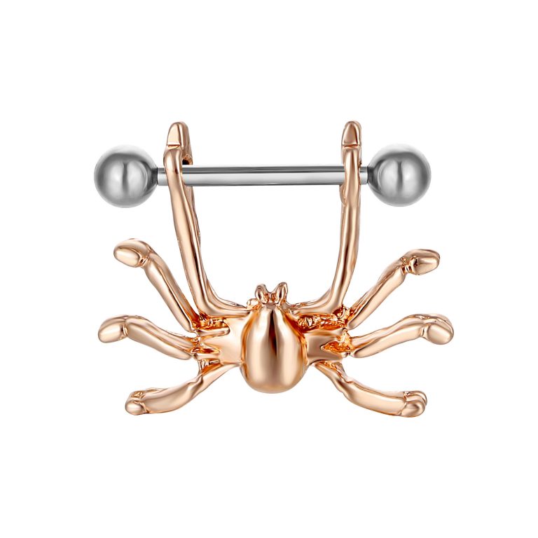 Cross-border e-commerce human body puncture jewelry 316 medical Steel Spider nipple breast nail breast ring factory direct supply - Image 5