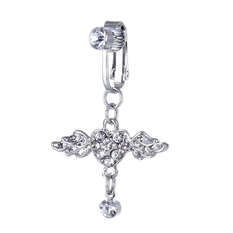 New No-drilling Faux Navel Button Multi-style Pendant Drill-embedded Navel Stud Earrings  Sale Jewelry Accessories - Image 4