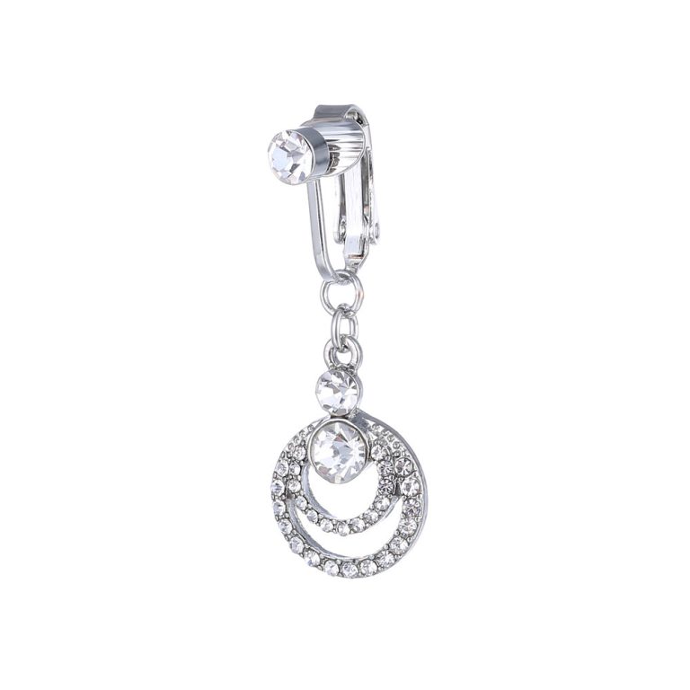European and American zircon pendant navel ring nail exaggerated American street stainless steel navel ring - Image 5