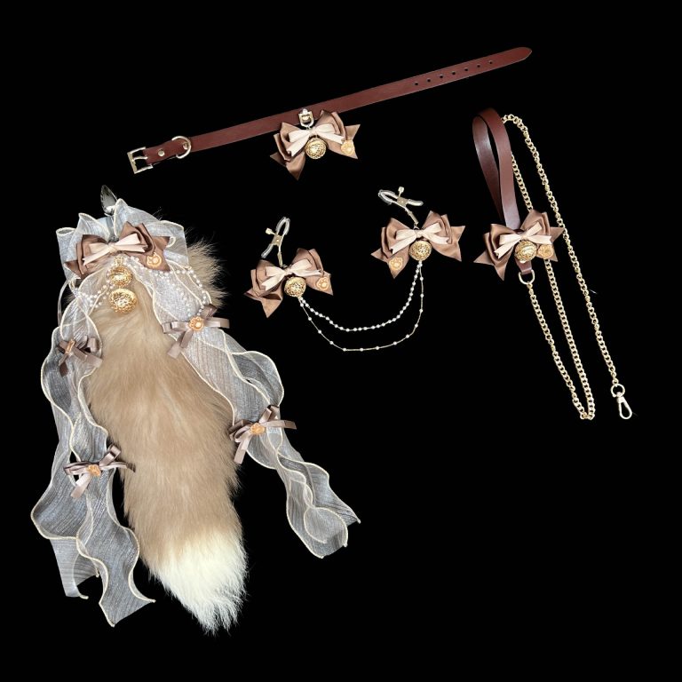 Neverland Ranch smsexy nipple clamp punishment butterfly bell ring tuning collar traction fox tail butt plug