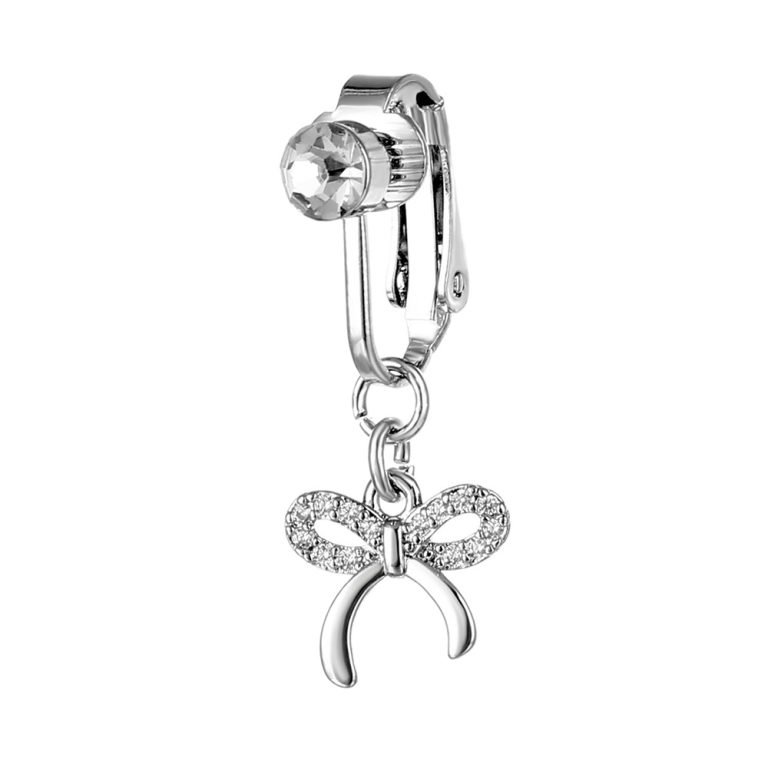navel clip copper inlaid zirconium heart-shaped pendant navel nail sexy navel ring fashion navel body piercing jewelry - Image 11