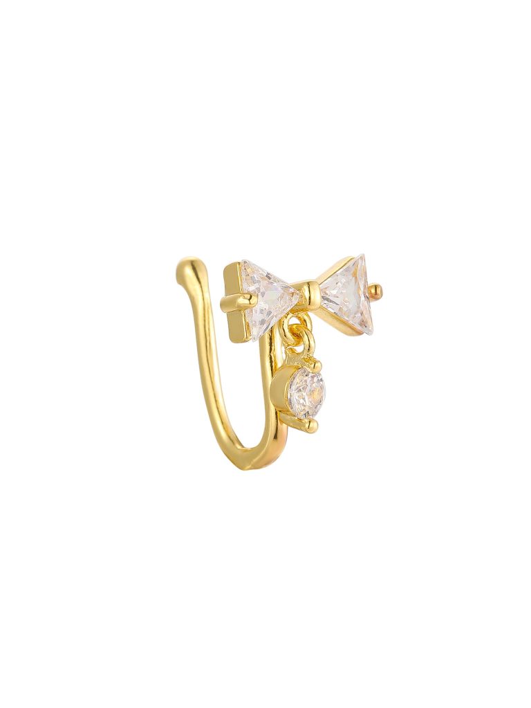 Factory Direct supply new fashion personality High sense nose nail copper white stone inlaid temperament sexy nose accessories female wholesale - Image 14