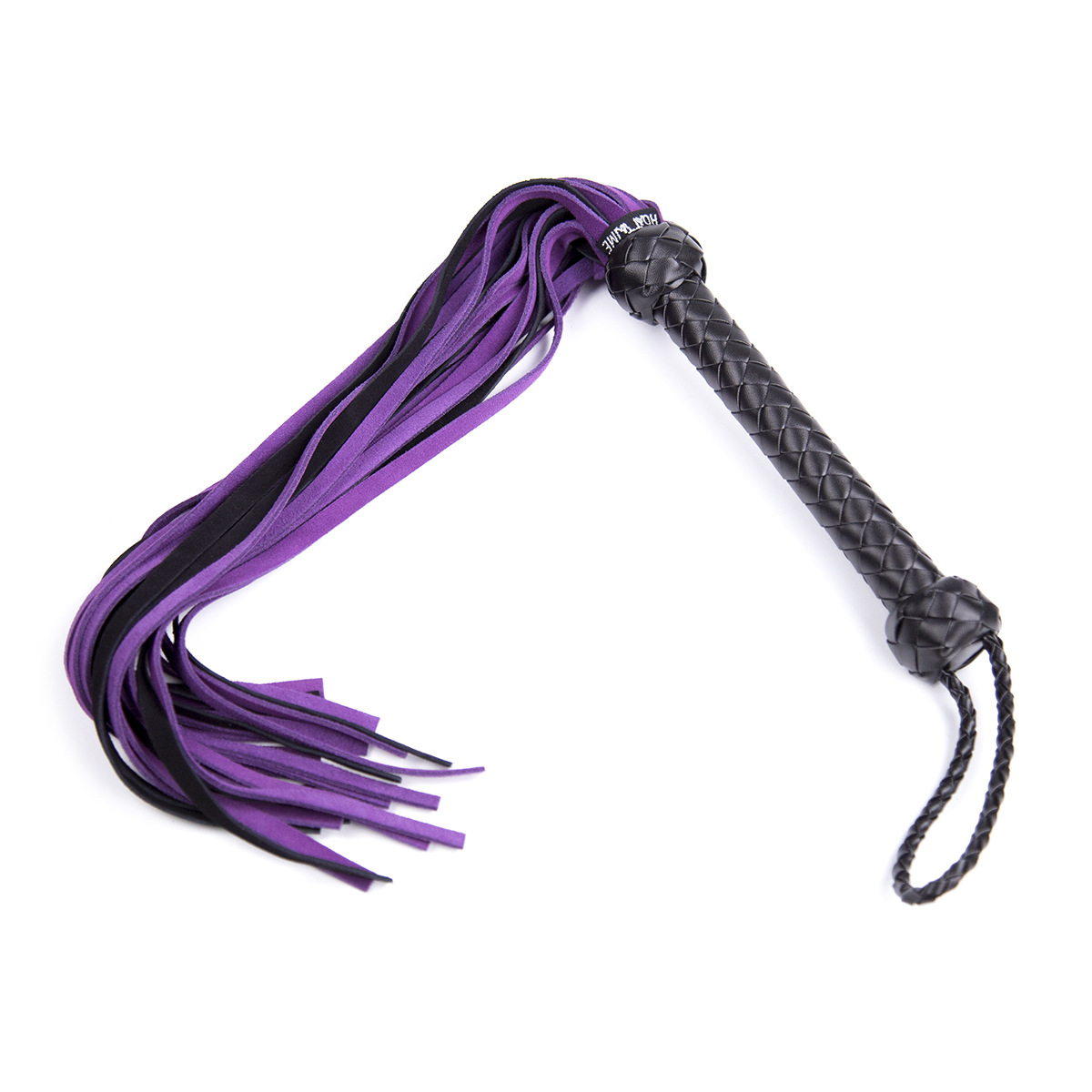 Purple Leather Flirting Whip for Couples - Fun & Playful Adult Toy - Image 5