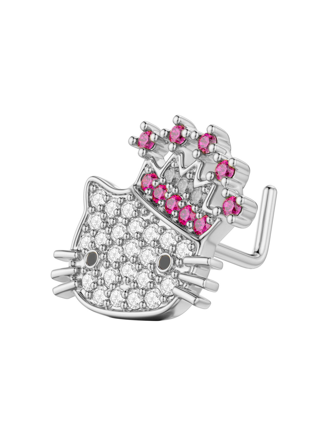 Cross-border new cat rabbit butterfly love eyes copper set zircon nose nail piercing jewelry factory direct wholesale - Image 6